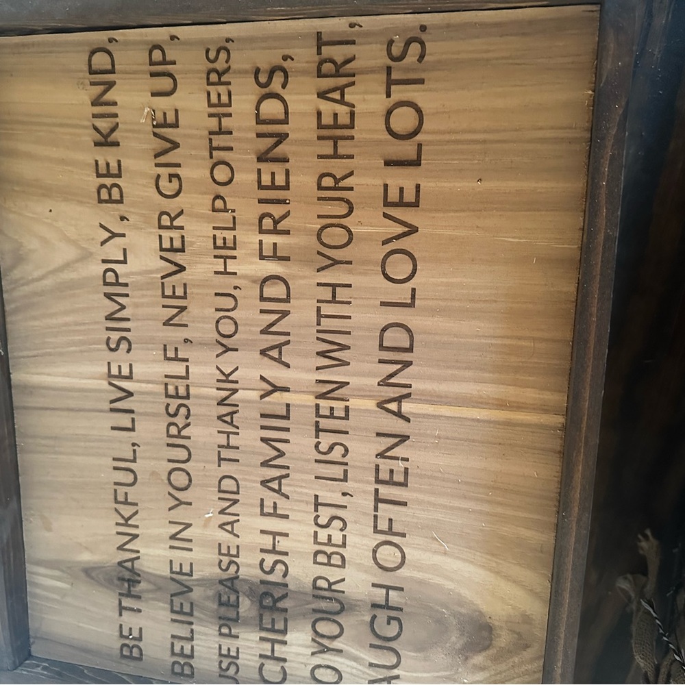 Handmade Inspirational Wooden Sign